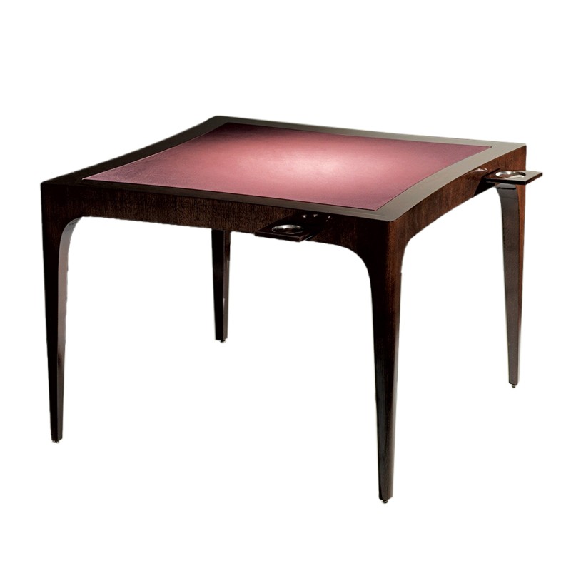 Curve desk in ironwood with leather top Luisa Peixoto