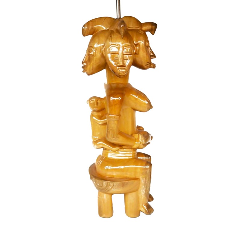 West African Senufo 4-Faced Fertility Statue House of Avana