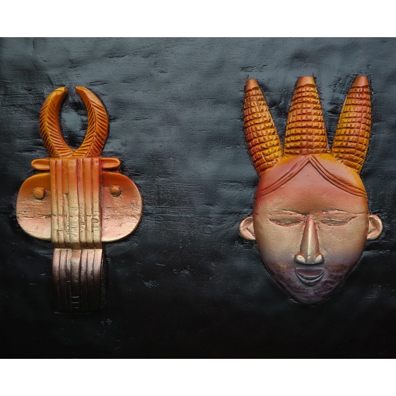 West African Hand Crafted 7-Ivorian Masks  - House of Avana 