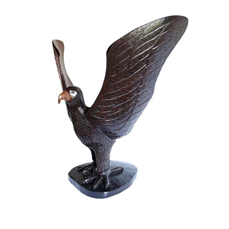 Hand carved Acajou Majestic African Eagle House of Avana