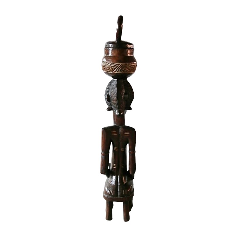 West African Hand Carved Baule Female  - House of Avana 