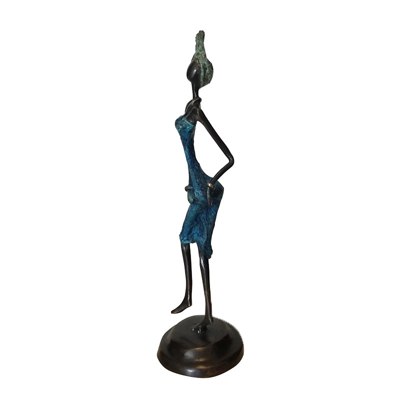 West African Hand Cast Female Dancer House of Avana