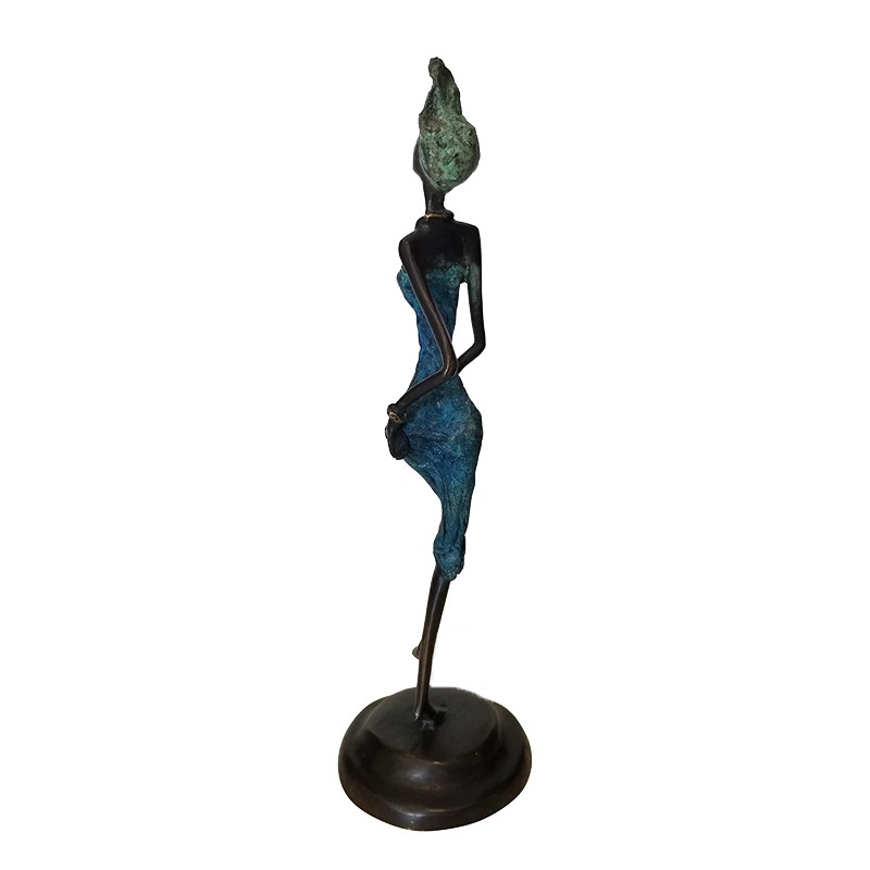 West African Hand Cast Female Dancer  - House of Avana 