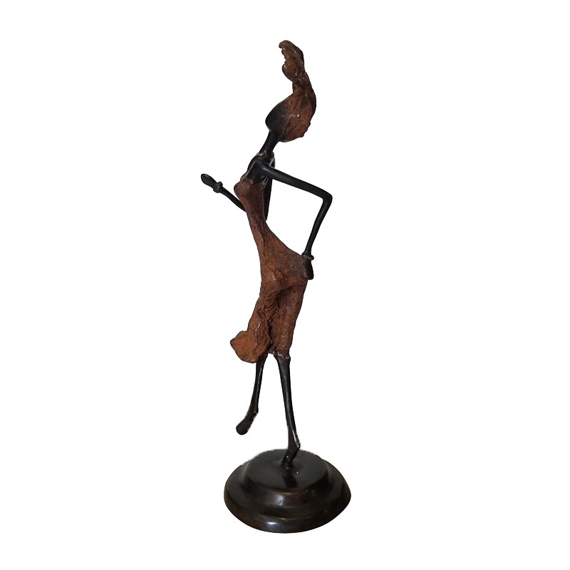 West African Hand Cast Female Dancer House of Avana