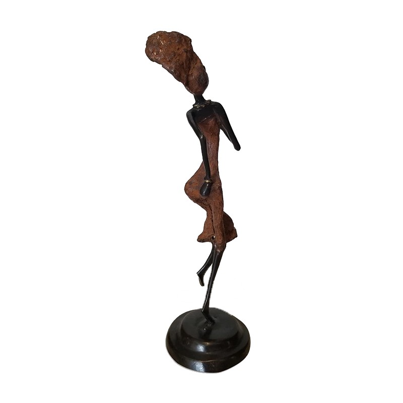 West African Hand Cast Female Dancer  - House of Avana 