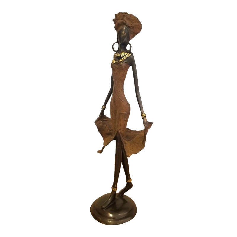 West African Hand Cast Female Dancer House of Avana