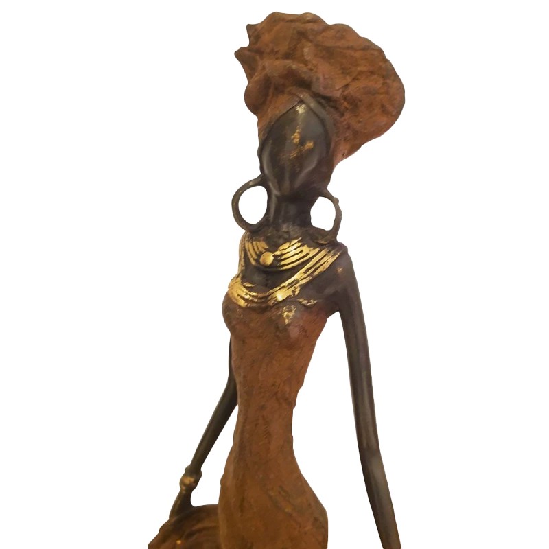 West African Hand Cast Female Dancer  - House of Avana 