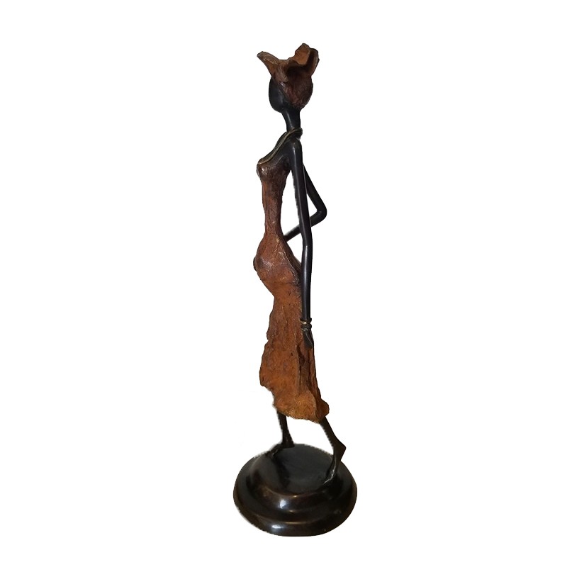 West African Hand Cast Pregnant Woman House of Avana