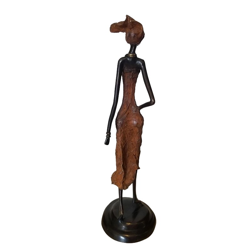 West African Hand Cast Pregnant Woman  - House of Avana 