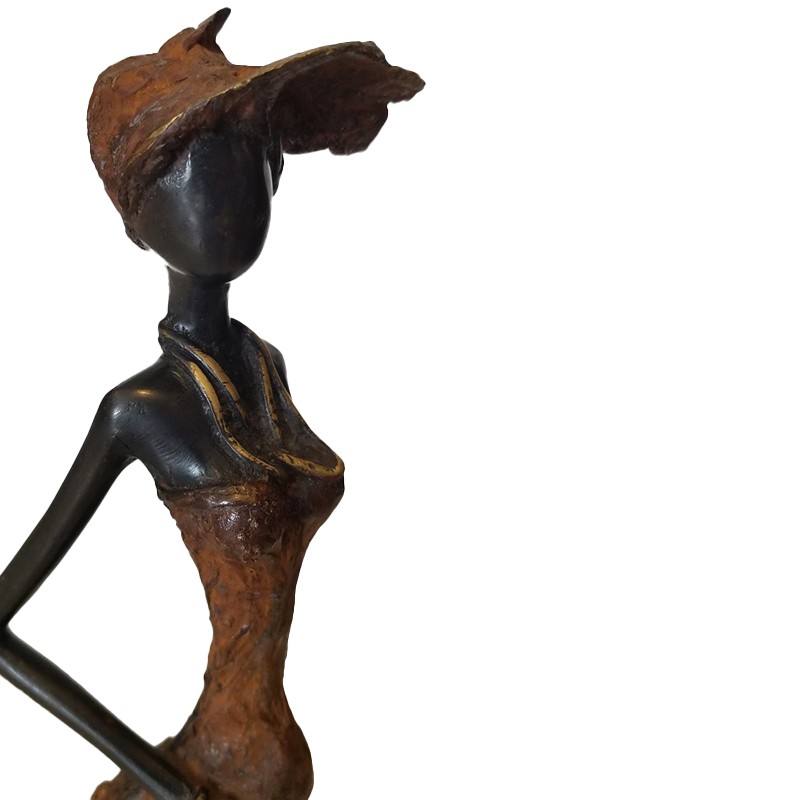 West African Hand Cast Pregnant Woman  - House of Avana 