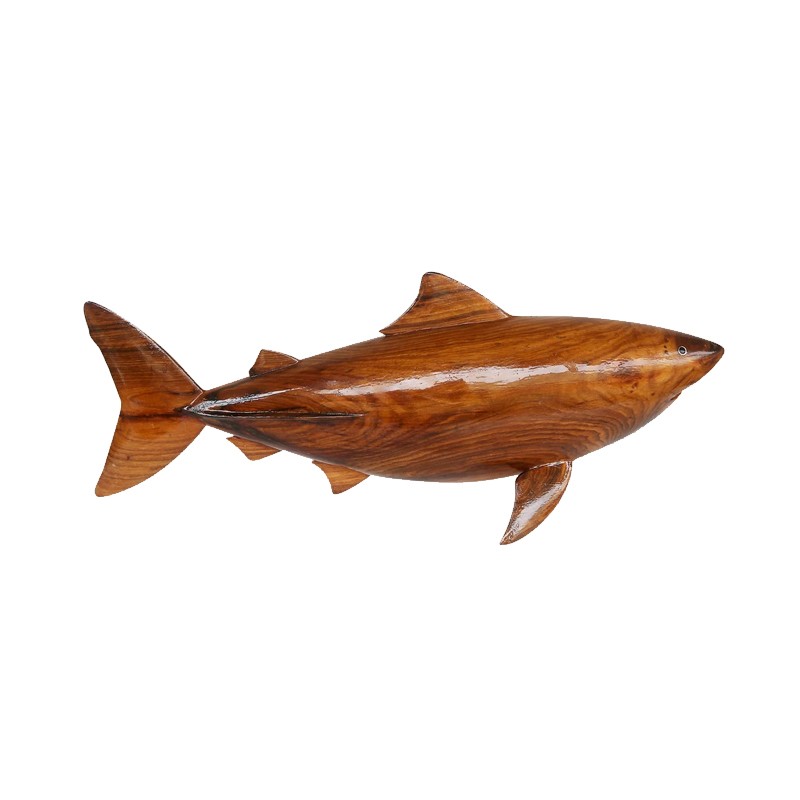 West African Hand Carved Bull Shark House of Avana