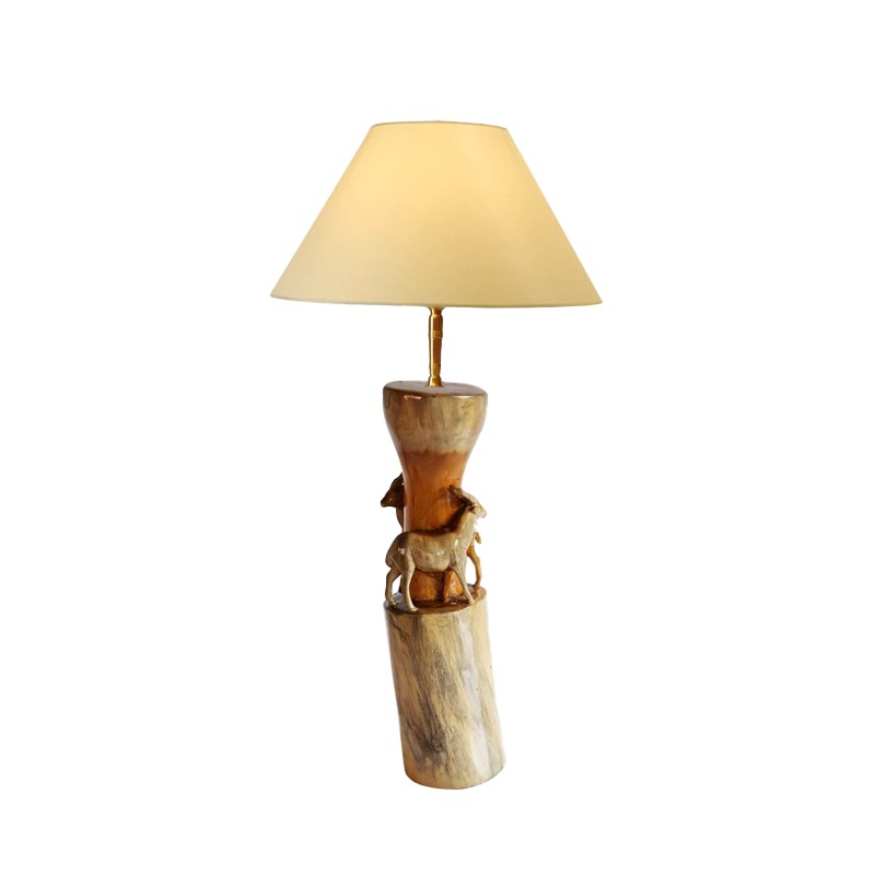 West African Style Hand Carved Wildlife Deer Love House of Avana