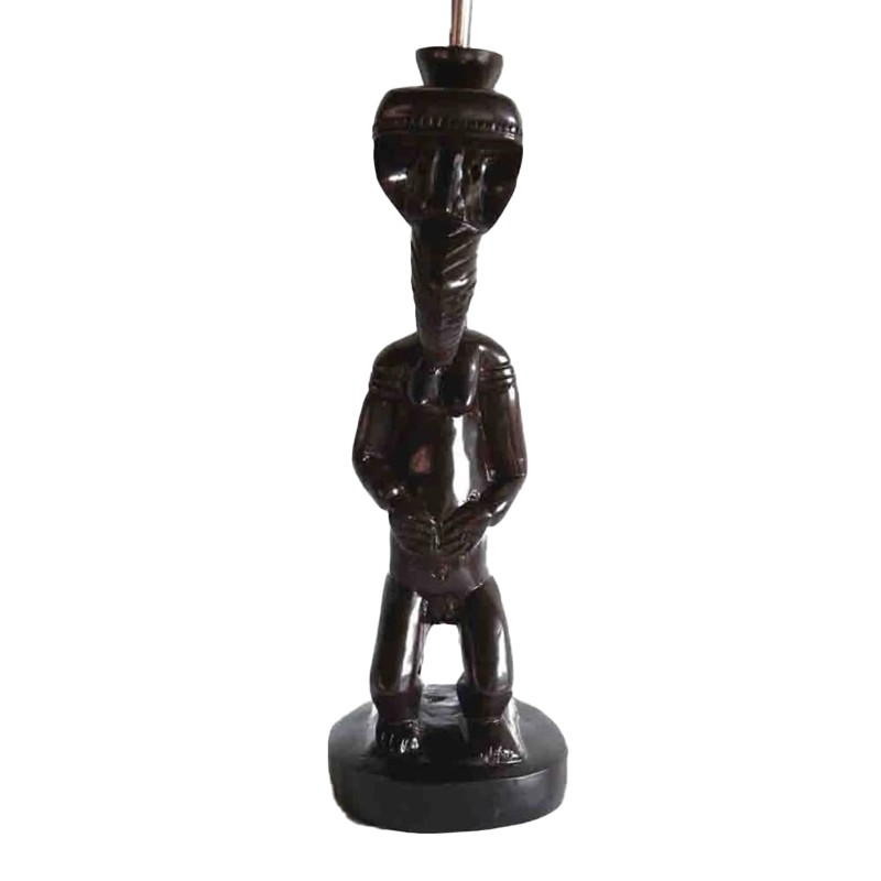 West African Hand Carved Double-sided Kran Ivorian Figurine House of Avana