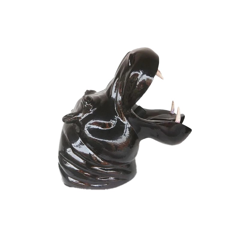 Vintage African Wildlife Hippopotamus House of Avana