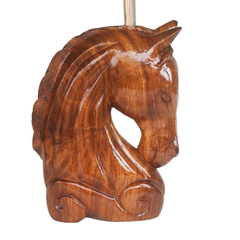 West African Style Hand Carved Horse Head House of Avana