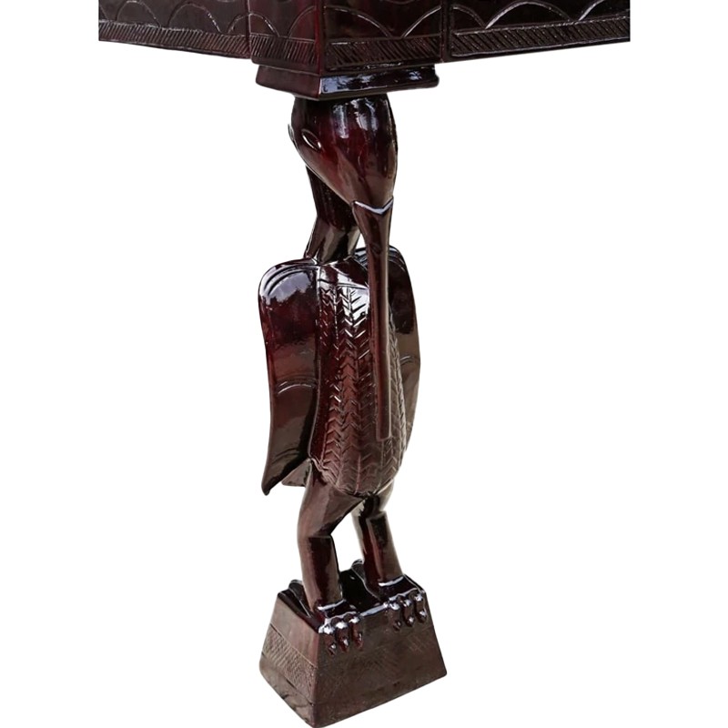 West African Hand Carved Tribal Kalao Hornbill House of Avana