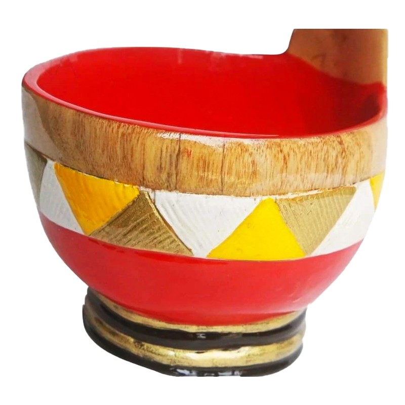 West AfricanHand Carved Revived Lady Baule  - House of Avana 