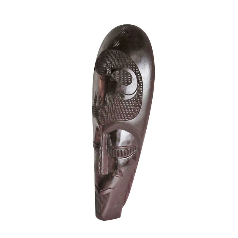 West African Hand Carved Oval Head Elephant House of Avana