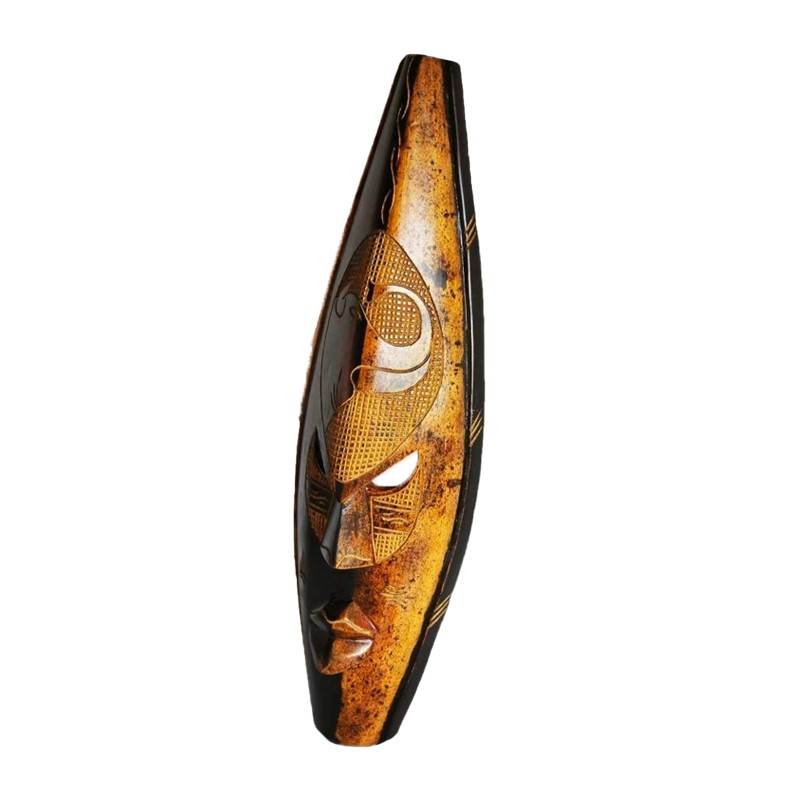 West African Hand CarvedDouble Coloured Elephant House of Avana