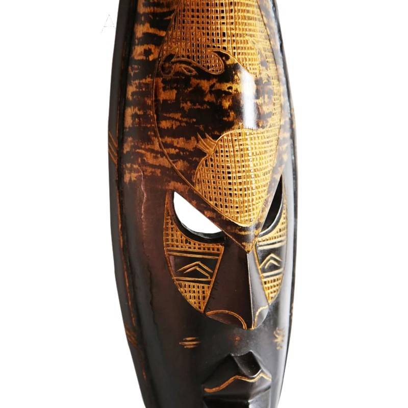 West African Hand Carved Etched Rhino House of Avana