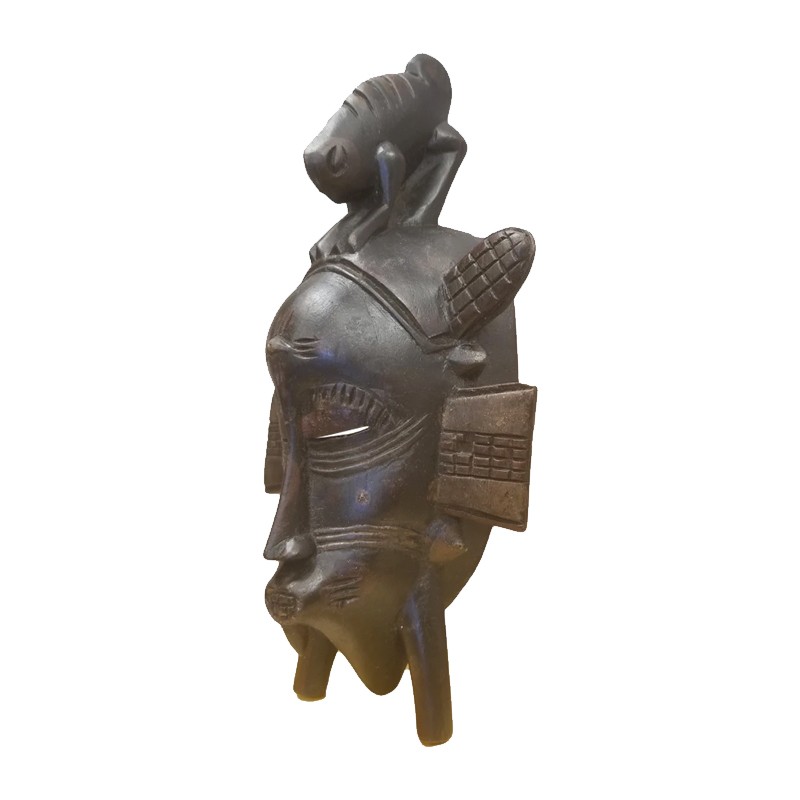 West African Tribal  Senoufu Passport With Gecko On Head House of Avana