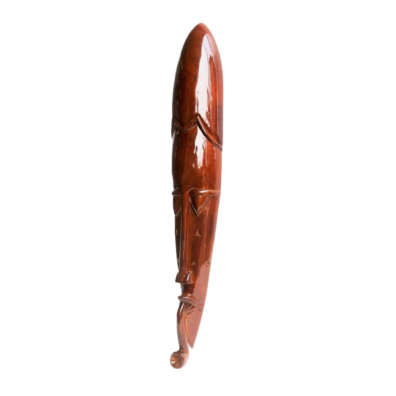 West African Hand Carved Tribal Senufo Mask with a Pipe House of Avana