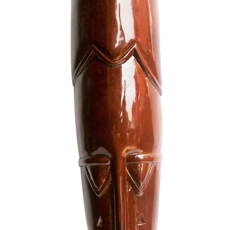 West African Hand Carved Tribal Senufo Mask with a Pipe  - House of Avana 
