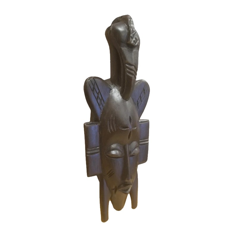 West African Tribal Senufo Small Dark Passport With Kalao House of Avana