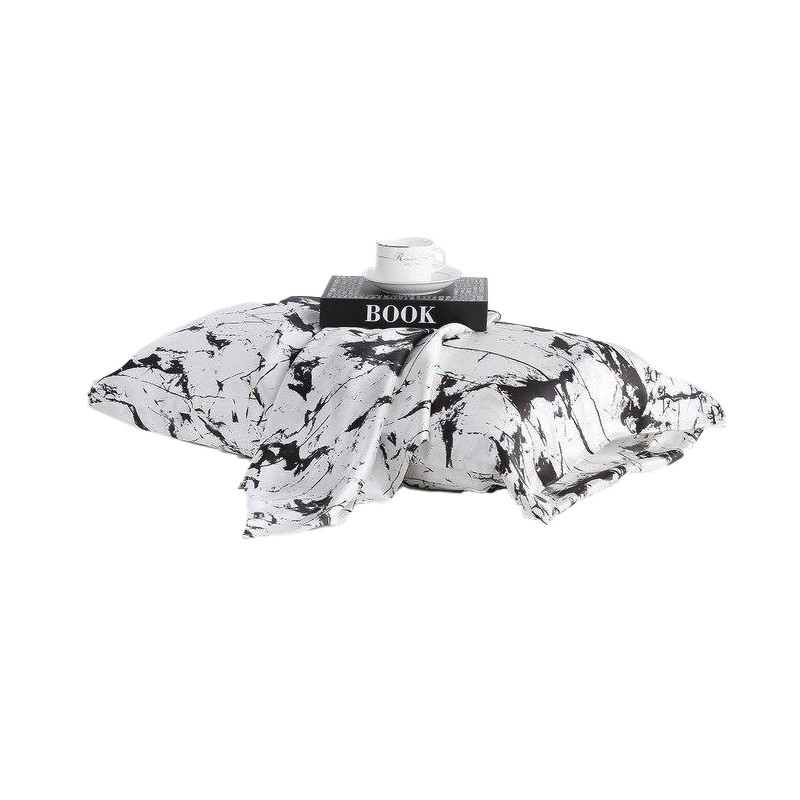 19 Momme Marble Print And Zipper Closure Perfect for Peaceful Sleep House of Avana