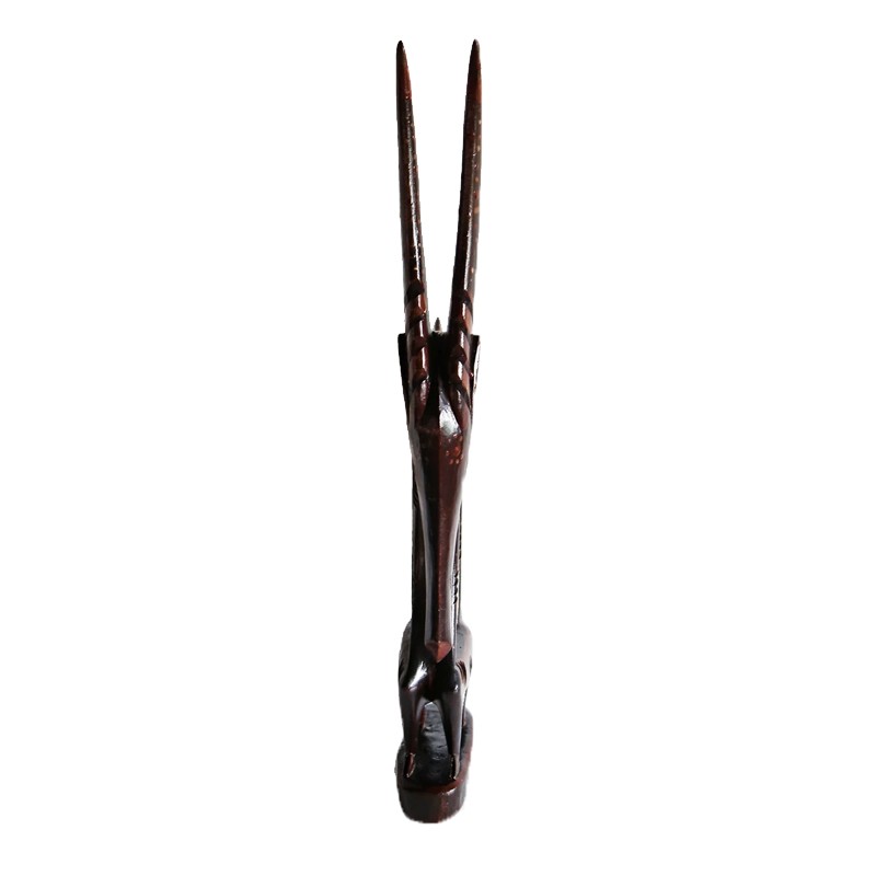 West African Revived Hand Carved Gazelle House of Avana