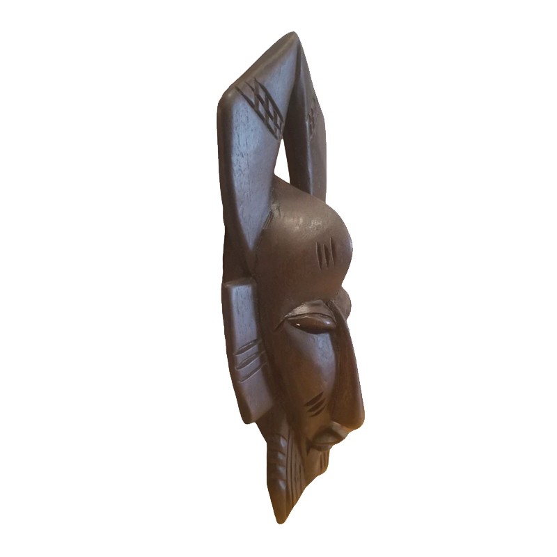 West African Small Senufo Brown Passport With Scarification House of Avana