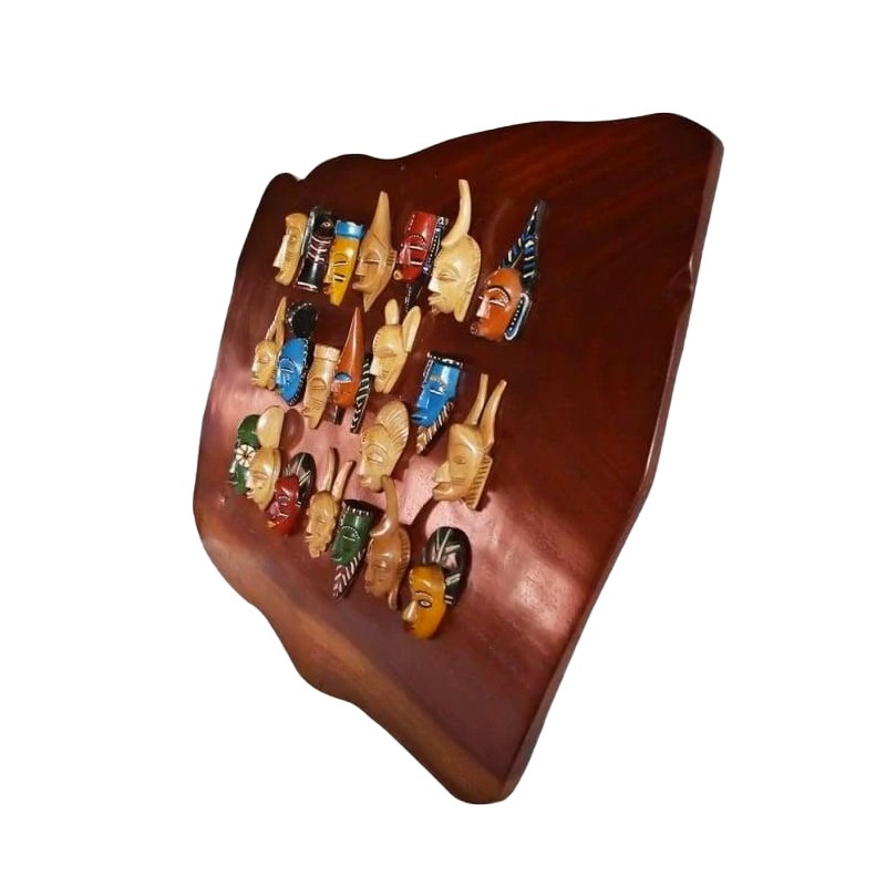 West African Hand Painted Curated Small  Tribal Masks House of Avana