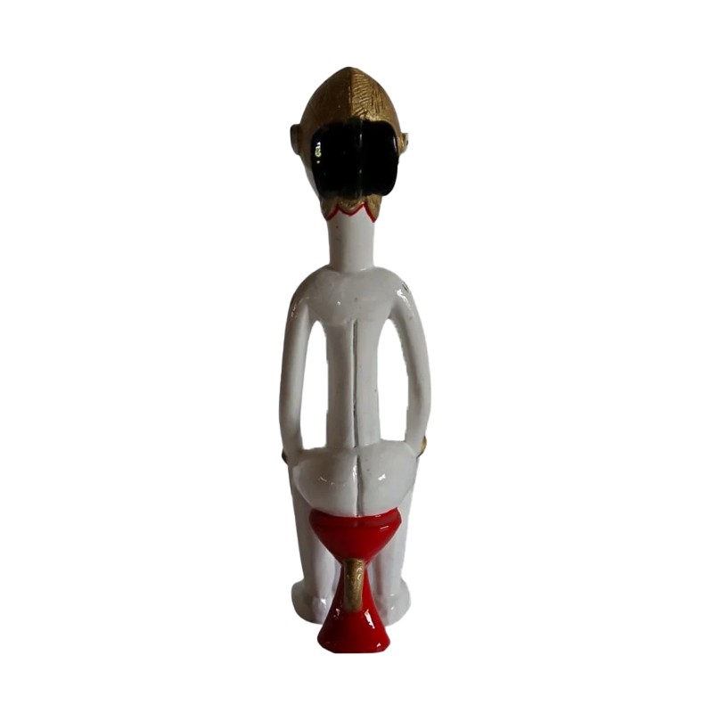 West African Hand Carved Kulango Tribal Statue of a Lady  - House of Avana 