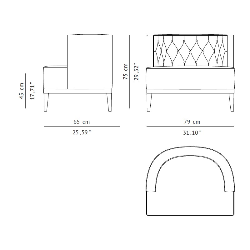 Bourbon Armchair  - Brabbu 