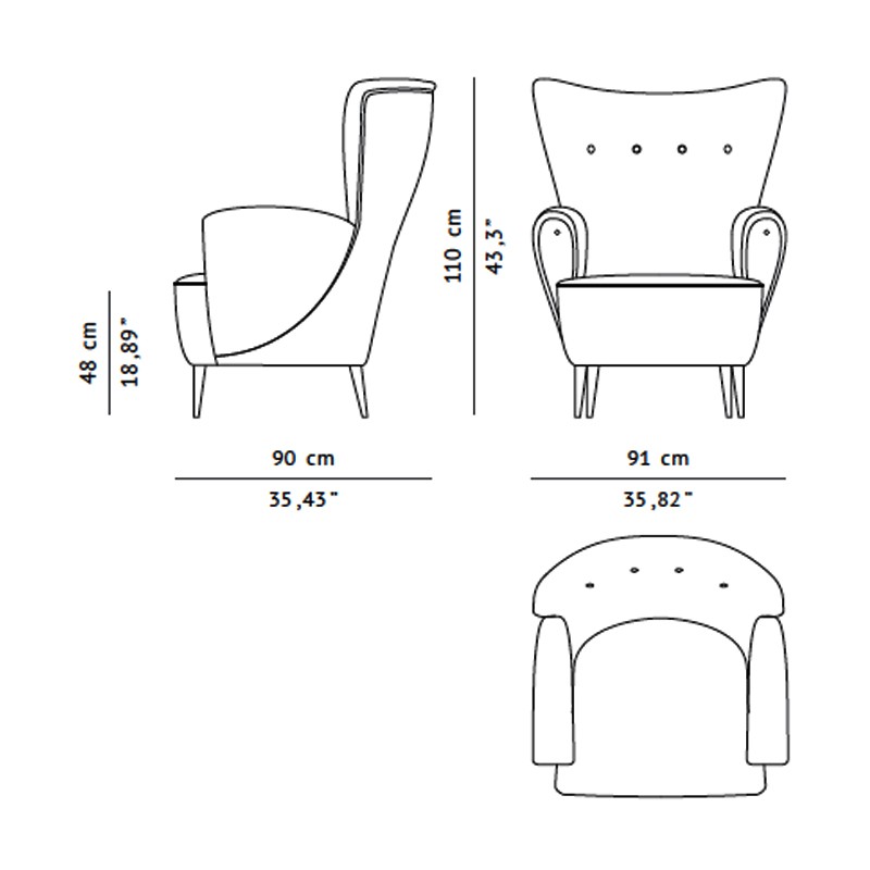 Clerk Armchair  - Brabbu 