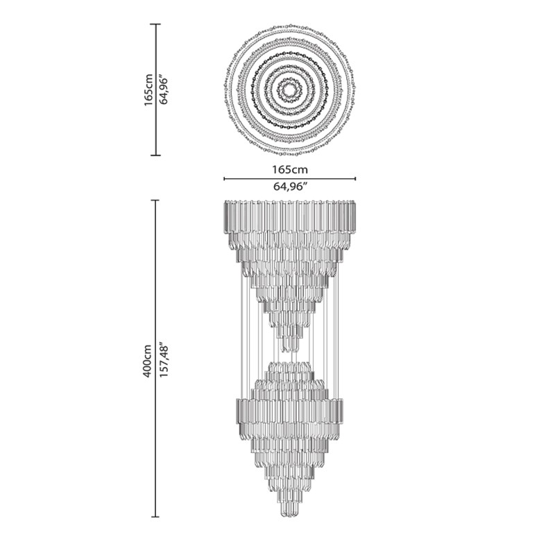 Empire XL Chandelier  - Luxxu 