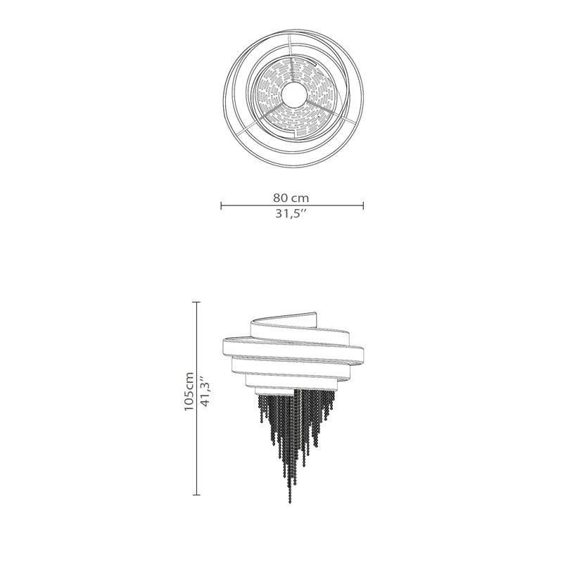 Guggenheim Chandelier  - Luxxu 