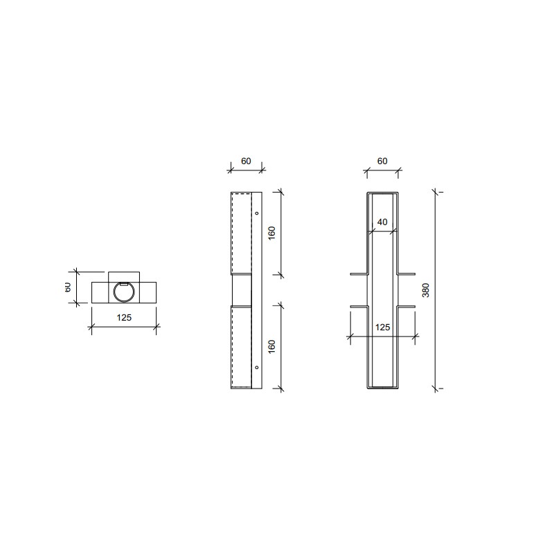 JUNCTION WALL LIGHT  - Square In Circle 