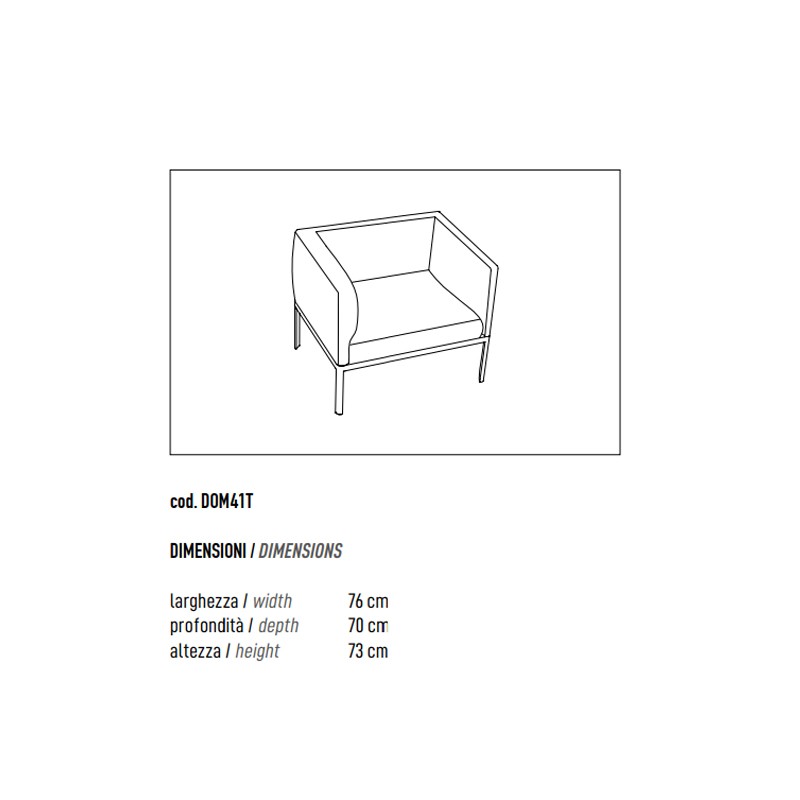 1 Seater Sofa With 4 Legs Metal Sheet Frame  - ADD 