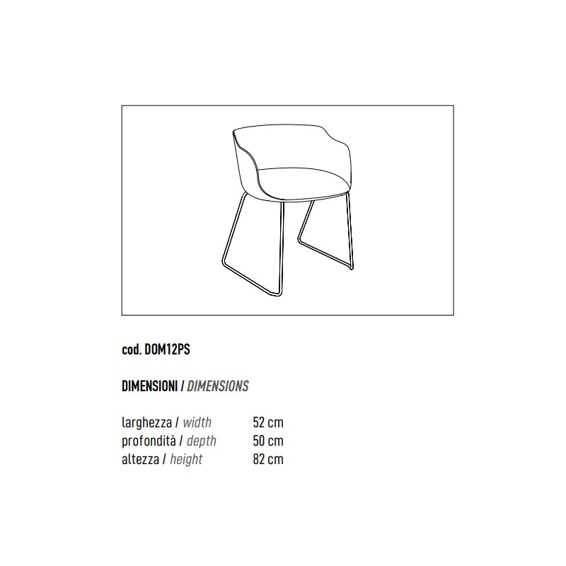 Armchair Version Steel Rod Frame D.12  - ADD 