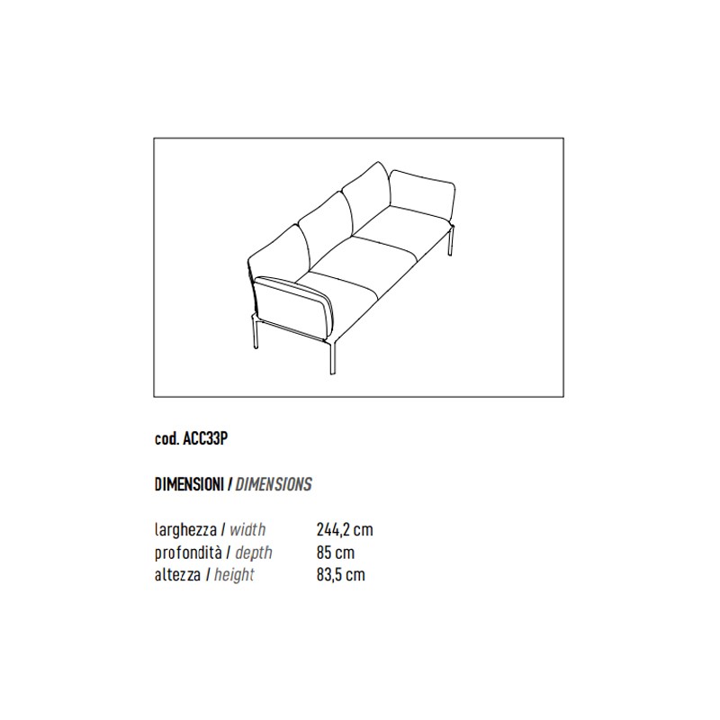 THREE SEATER MODULAR SOFA  - ADD 