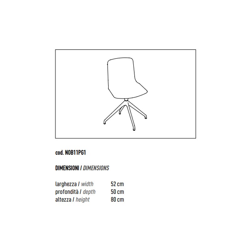 SWIVEL CHAIR 4 WAY TRESTLE BASE  - ADD 