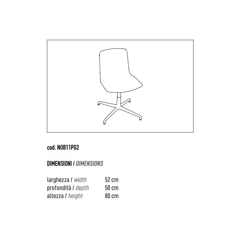 SWIVEL CHAIR 4 WAY PEDESTAL BASE  - ADD 