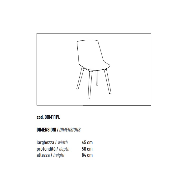 Side Chair Version 4-Leg Wood Base  - ADD 