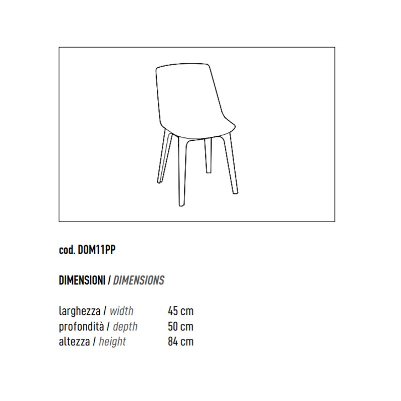Side Chair Version 4-Legs Plastic Base  - ADD 