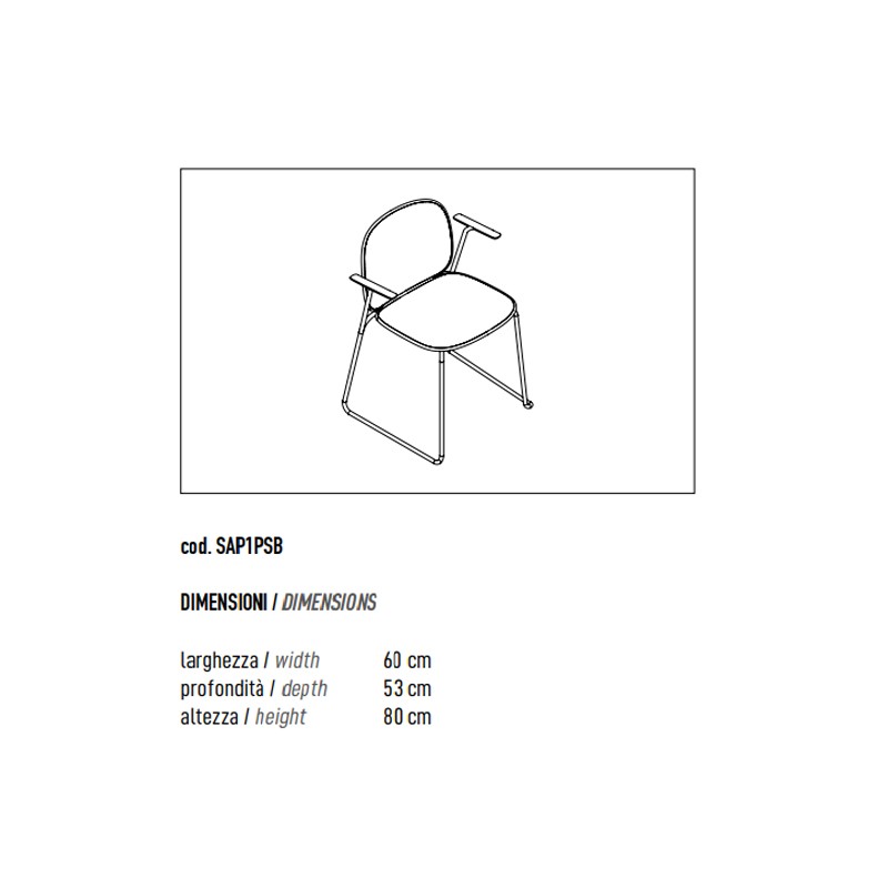 Steel Rod Frame D.14 With Arms  - ADD 