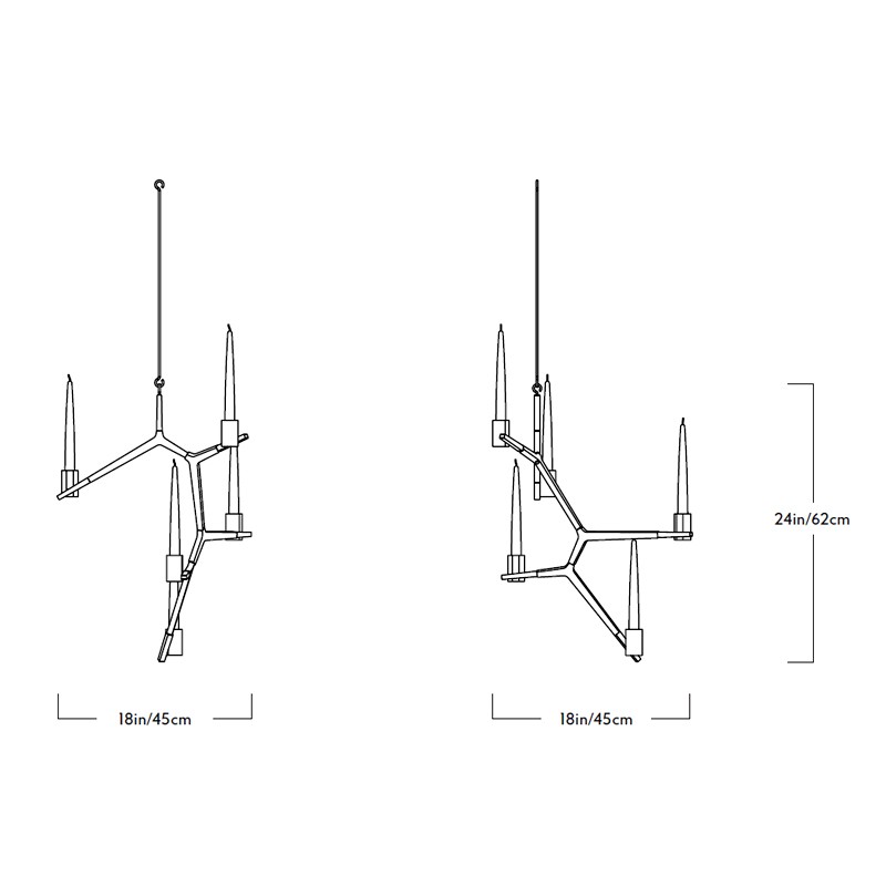 Agnes Candelabra 5 Candles  - Roll & Hill 