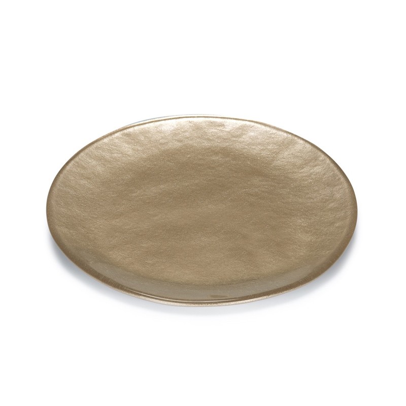 BABILONIA PLATTER PEARLY TOBACCO DECORATION IVV