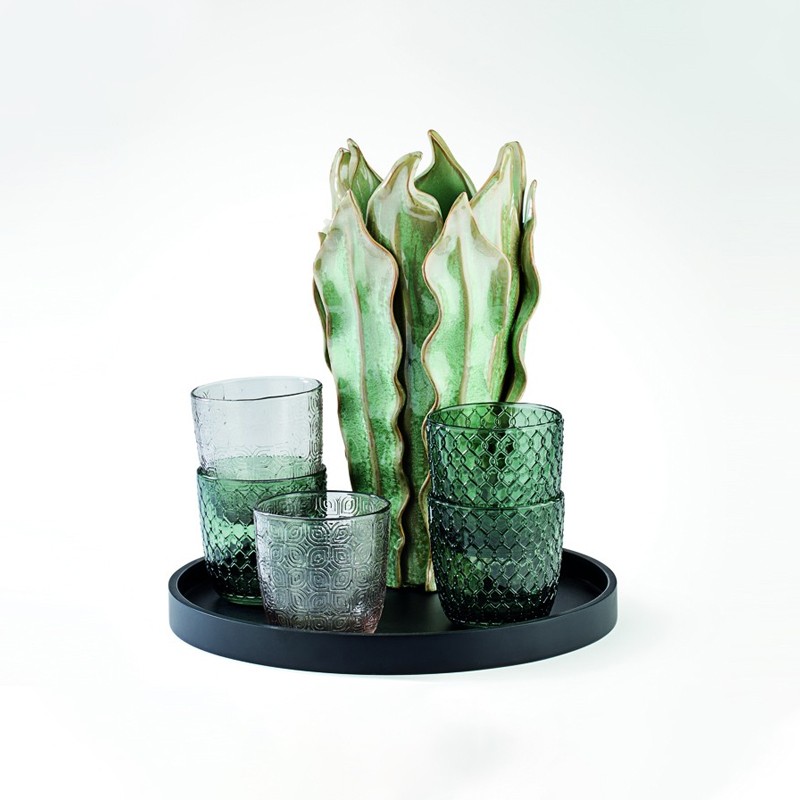 SIXTIES SET 6 TUMBLER PEACOCK GREEN IVV