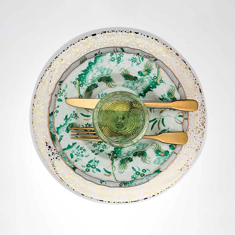 SPARKLING BOWL CLEAR GOLD DECORATION IVV